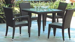 M663 outdoor furniture overlapping cany chair (rattan furniture, 