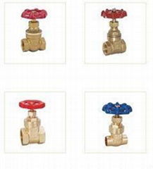 Brass gate valves