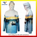 Custom made sublimation tournament Fishing Jerseys with hoodies 1