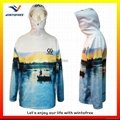 Custom made sublimation tournament Fishing Jerseys with hoodies
