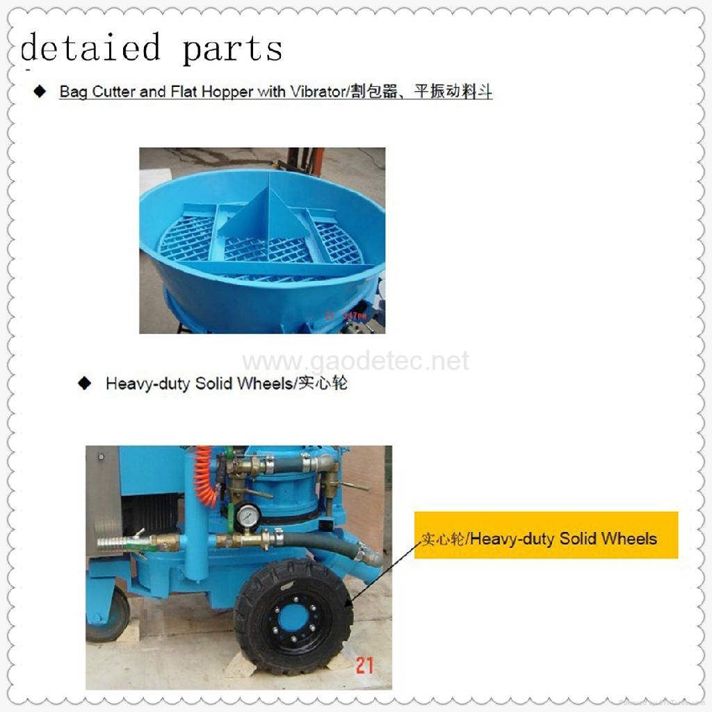 New Design gunite equipment for refractory spraying 4