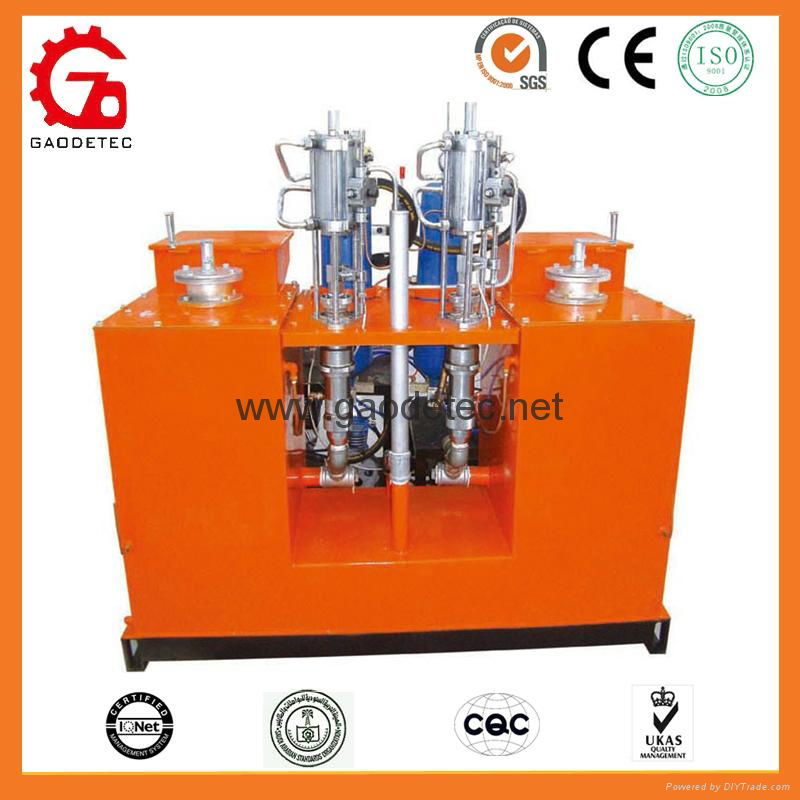 Double cylinders and pumps cold paint truck-mounted road marking machine