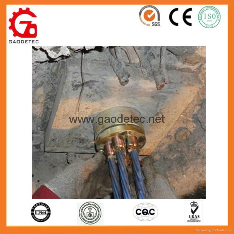 Post Tension Prestressed Concrete Anchor Block with Wedges