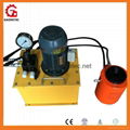double acting hollow cylinder with electric power pack