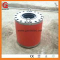 hydraulic ram for multistrand prestressed anchor