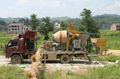 diesel concrete mixer with pump