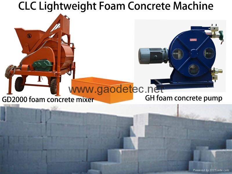  hose type foam concrete machine for making blocks