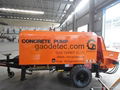 Concrete mixing trailer pump for sale