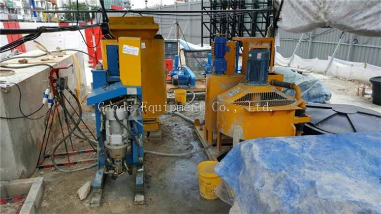 electric cement grouting machine compact grout mixer Pump for sale in Bauma  2