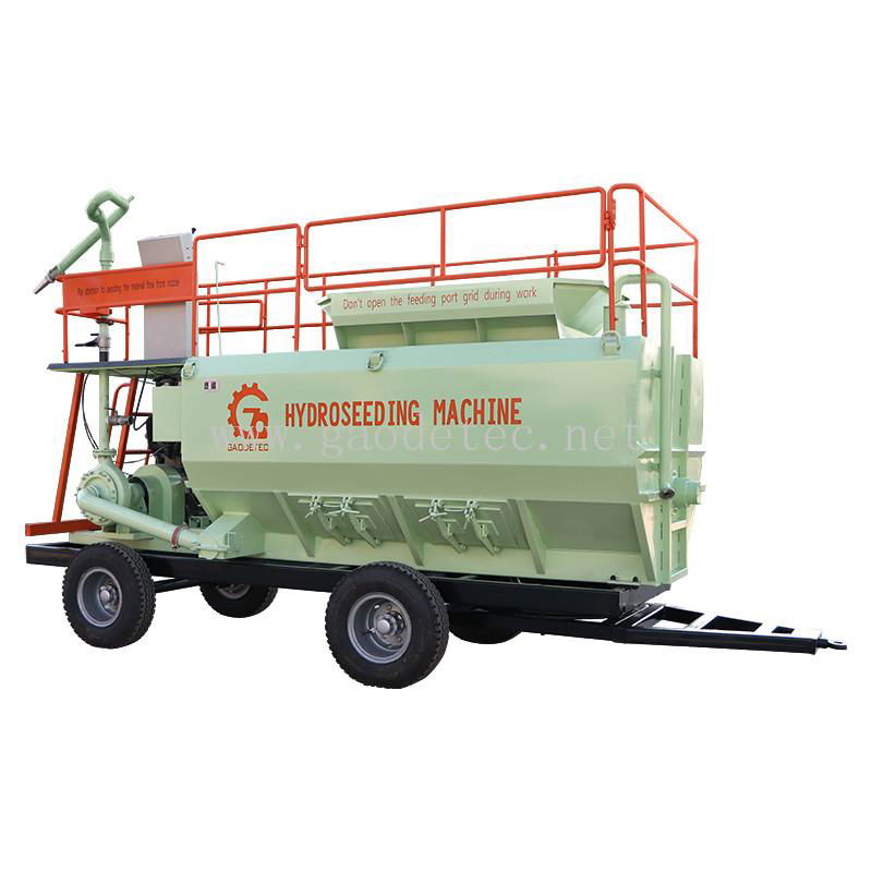 slope hydroseeding machine