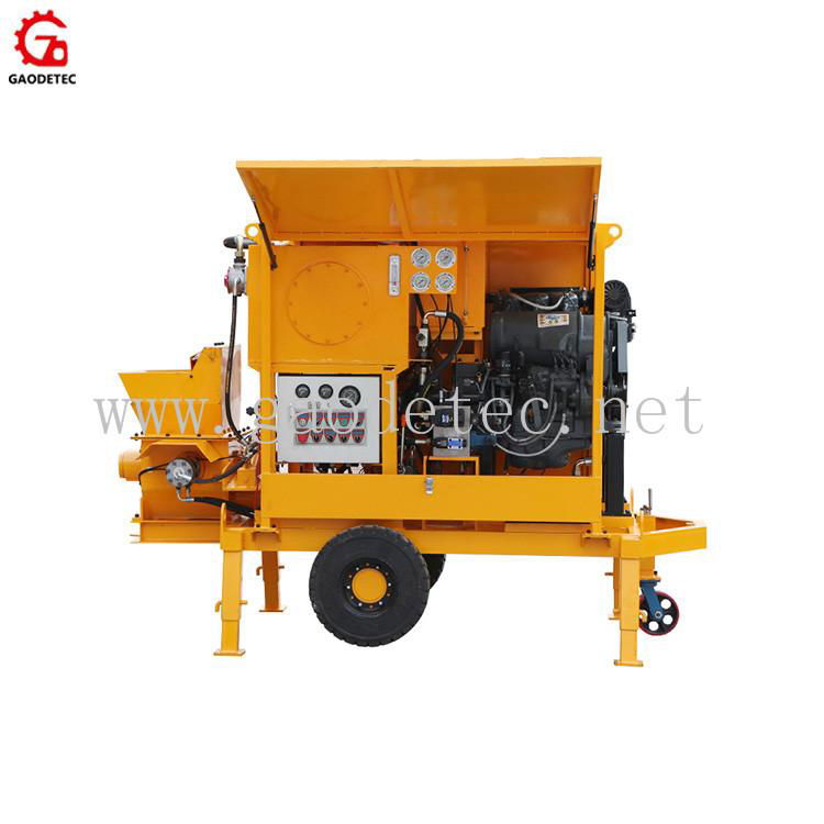 Easy Operation Diesel Mini Concrete Pump for Masonry Block Filling 2