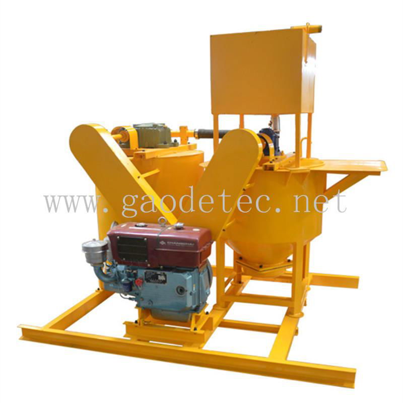 diesel grout mixer and agitator