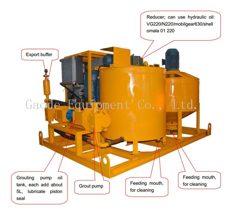 Compact Grout Mixer Pump  with Good Price for Dam Grouting 4