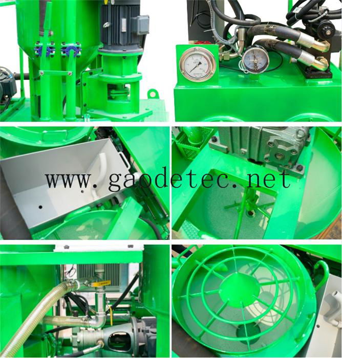 new design 100L/min hydraulic grout pump station 4