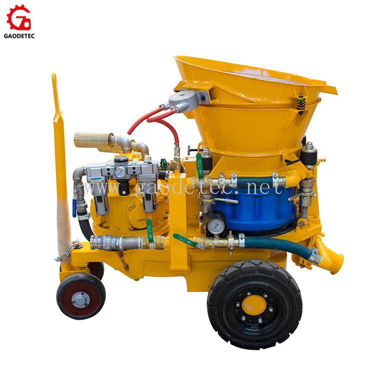 GZ-5A air motor 5m3/h dry-mix concrete spraying machine 2