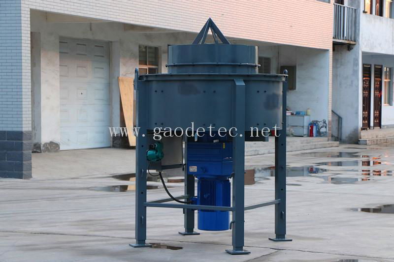 Output 1000kg refractory pan mixer for mixing refractory 4