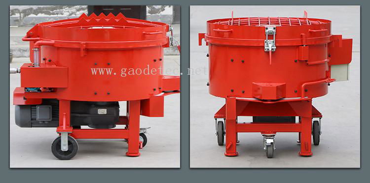 High efficiency inclined pan type intensive mixer refractory materials mixer 4