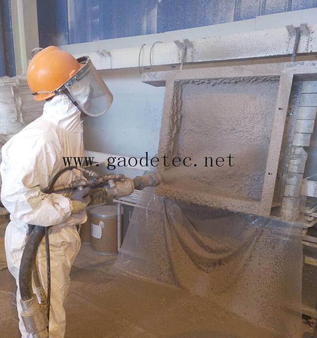 refractory shotcrete application