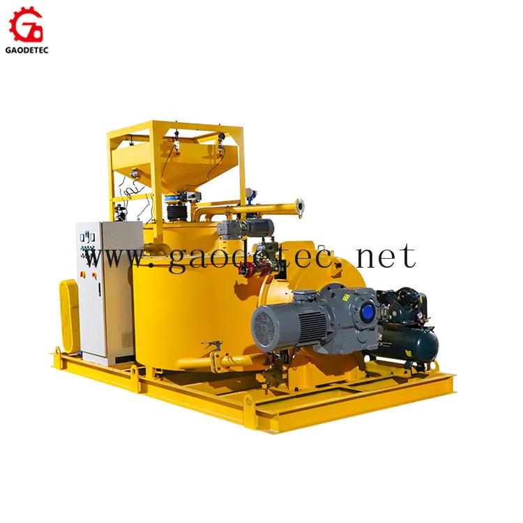 cement grout mixer and agitator grouting pump plant for backfill