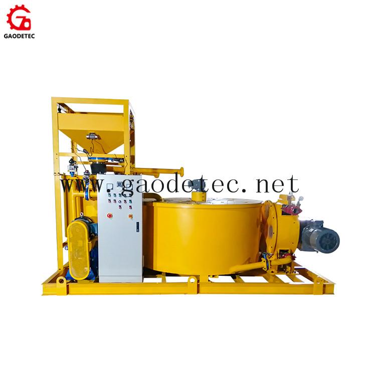 cement grout mixer and agitator grouting pump plant for backfill 4