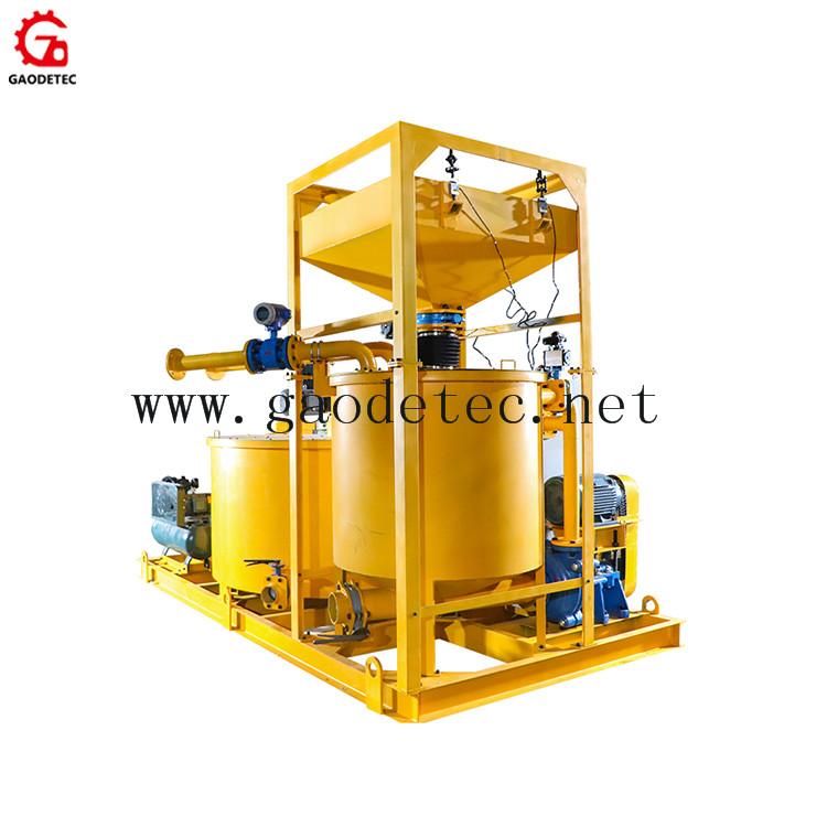 cement grout mixer and agitator grouting pump plant for backfill 5