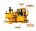 Cement grout mixing and pumping machine