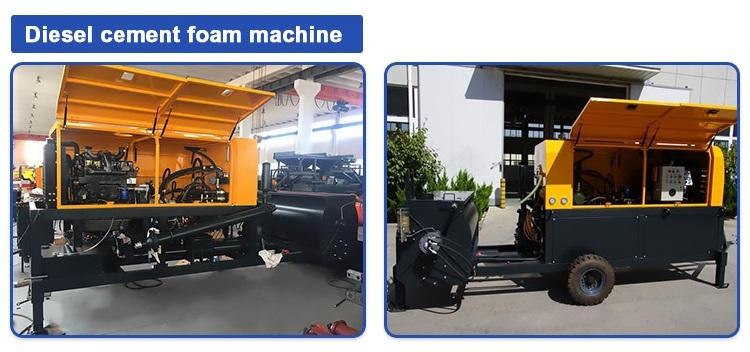 energy saving and high strength GF20D diesel engine cement foam machine 4