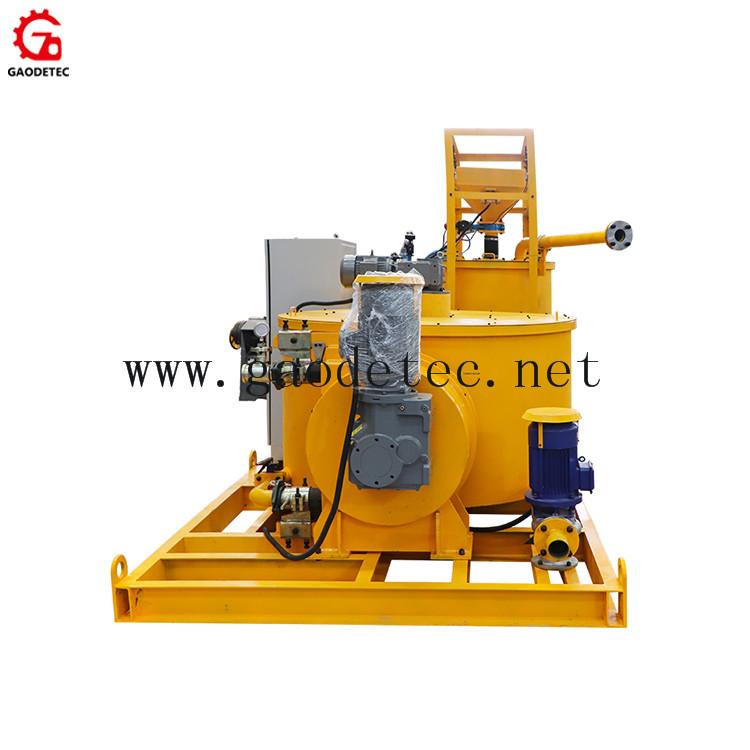 China manufacturer cement grout mixer and agitator grouting pump plant for backf 4