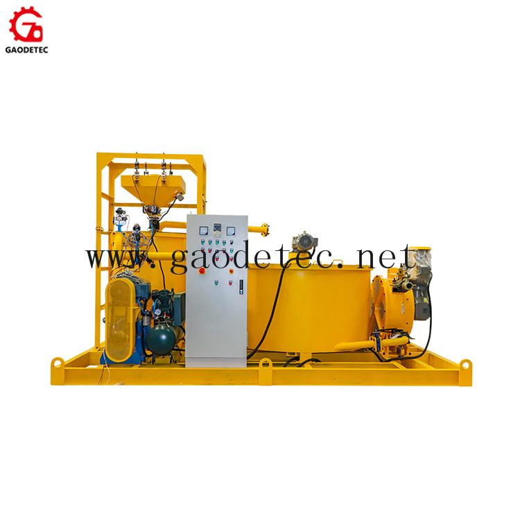 China manufacturer cement grout mixer and agitator grouting pump plant for backf 2