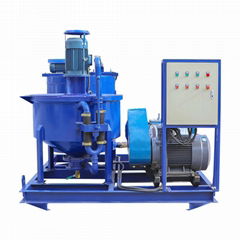 Three cylinders piston grout pump with mixer for construction