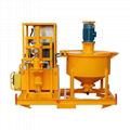 Electric engine grout mixer and pump