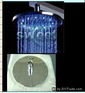 led shower head with RGB