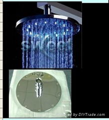 led shower head with RGB