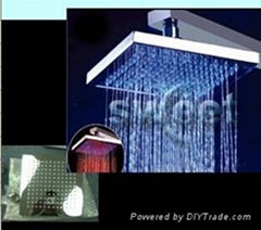 Changing colors with RGB led shower head