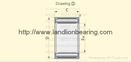 IKO BH1616 Needle roller bearing 3