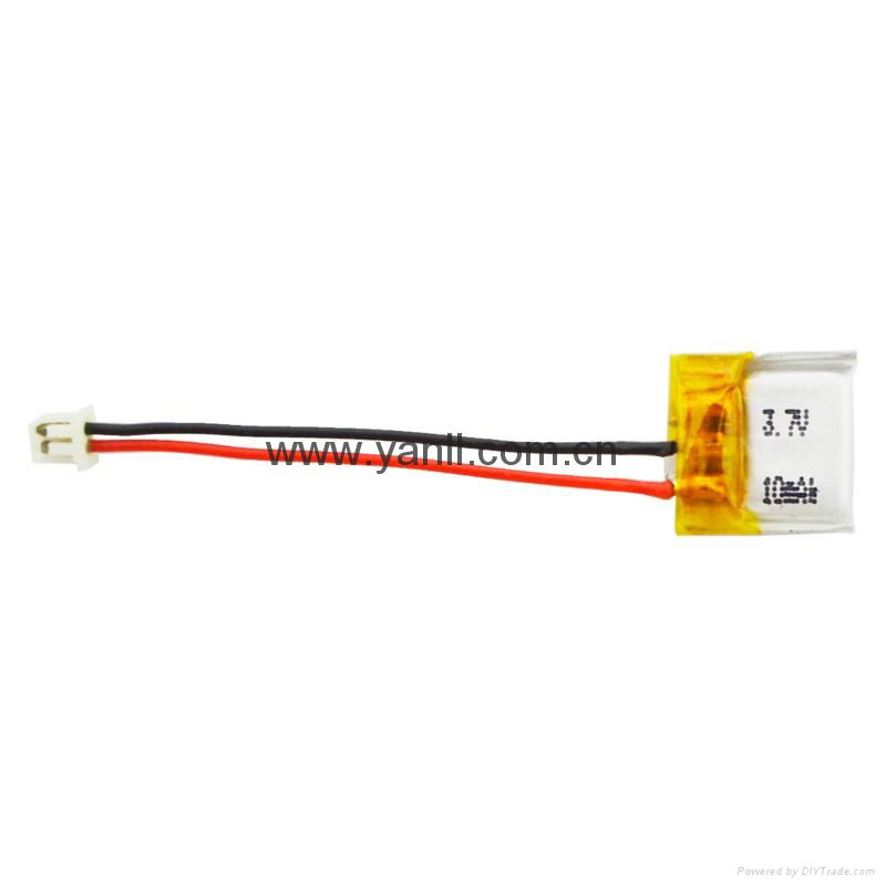 3.7V 10mAh for  miniature cameras, portable mini wireless 2