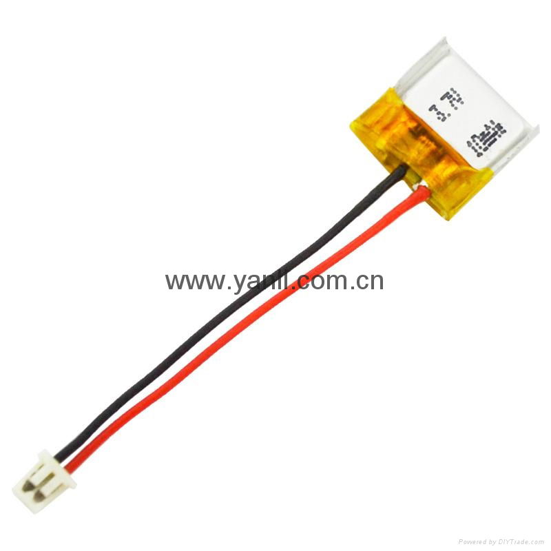 3.7V 10mAh for  miniature cameras, portable mini wireless 3