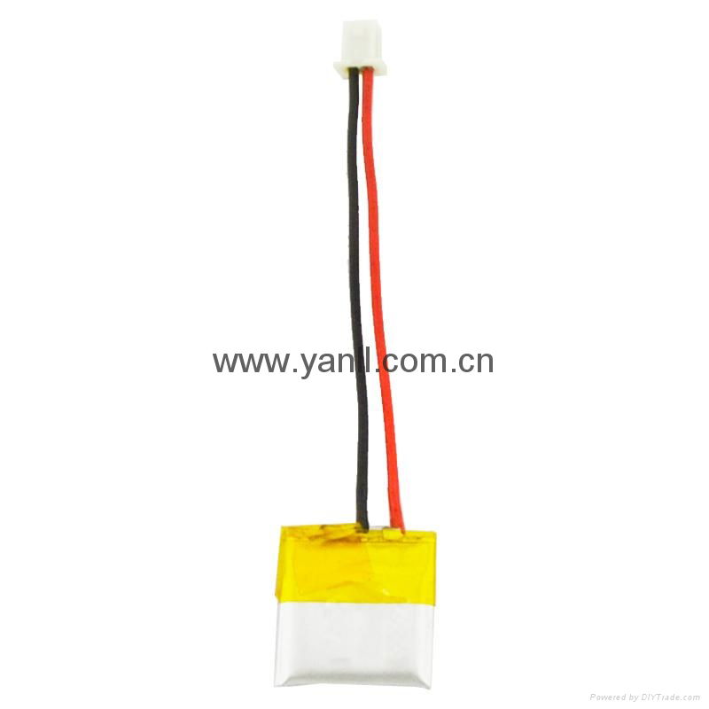 3.7V 10mAh for  miniature cameras, portable mini wireless 4