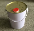 5L metal tin can for paints with metal handle 2