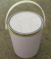 1 gallon metal tin can for paints with metal handle