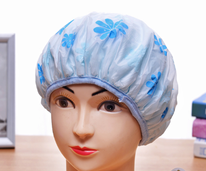 High quality terry cloth shower cap with factory price