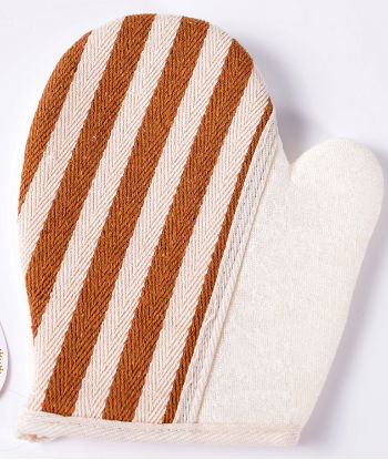Fashion hemp hand bath gloves for shower