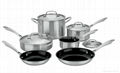 Gourmet Tri-ply Stainless Steel 10-Piece Cookware Set 1