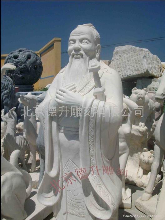 汉白玉大型人物雕塑石雕 3