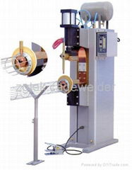 Top collar welder for filter cage