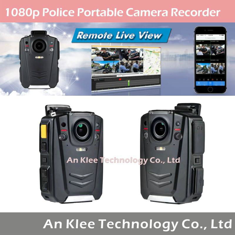 Police Body Worn Camera-4G Live Streaming View GPS Tracking