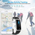 Fitness Tracker, Blood Pressure Bracelet 100% Waterproof IP68 Activity Tracker