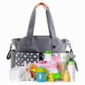 Homlynn Diaper Tote Bag, Baby Changing Satchel Bag Messenger Stroller Organizer 3