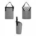 Insulated Baby Bottle Bag, Convertible Breastmilk Cooler Bag Double Warming Tote 4