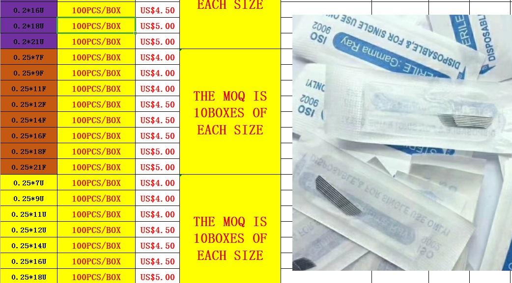 Eyebrow needle  tattoo Needles 4